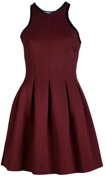 T By Alexander Wang Neoprene Pleat Dress - Lyst