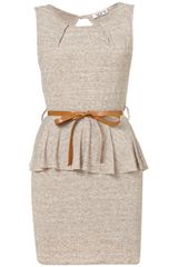 Topshop Peplum Dress By Wal G