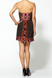 Twelfth Street by Cynthia Vincent Blanket Print Silk Party Dress - Lyst