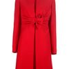 Valentino Bow Coat in Red - Lyst