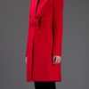 Valentino Bow Coat in Red - Lyst