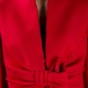 Valentino Bow Coat in Red - Lyst