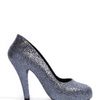 Vivienne Westwood Skyscraper Glitter Court Shoes in Silver - Lyst