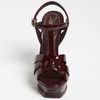 Yves Saint Laurent Tribute Sandal in Red (dark burgundy) - Lyst