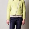 Acne Rita Shearling Jacket in Yellow - Lyst