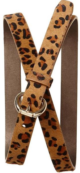 Banana Republic Leopard Haircalf Belt - Lyst