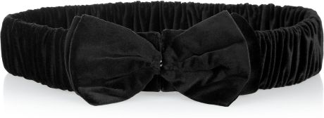 Burberry Prorsum Velvet Bow Belt in Black - Lyst