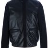 Calvin Klein Contrast Biker Jacket in Black for Men - Lyst