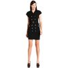 Calvin Klein Short sleeve Belted Double breasted in Black (gold) - Lyst