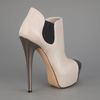 Casadei Platform Bootie in Beige (nude) - Lyst