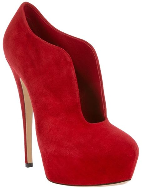 Casadei Platform Pump in Red - Lyst