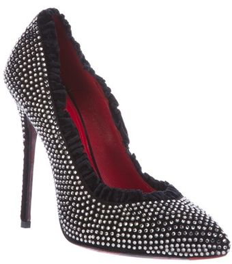 Cesare Paciotti Crystal Studded Pump - Lyst