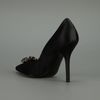 Dolce & Gabbana Satin Pointed Pump in Black - Lyst