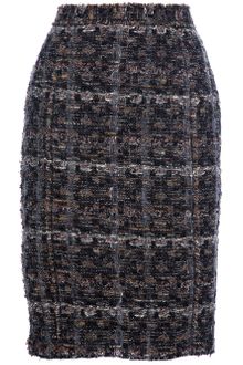 Dolce & Gabbana Checked Skirt - Lyst