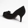 Gucci Velvet Bow Pump in Black - Lyst