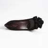 Gucci Velvet Bow Pump in Black - Lyst