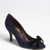 Gucci Velvet Bow Pump in Black (midnight blue) - Lyst