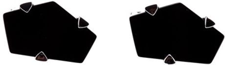 Lanvin Onyx Cufflink in Black for Men (onyx) - Lyst