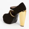 Marni Mary Jane Sandal in Black (black/ gold) - Lyst