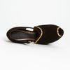 Marni Mary Jane Sandal in Black (black/ gold) - Lyst
