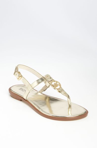 Michael Michael Kors Sondra Sandal in Gold (pale gold) | Lyst