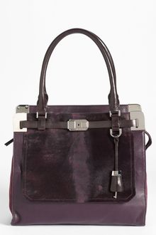 Michael Kors Blake Leather Genuine Calf Hair Satchel - Lyst