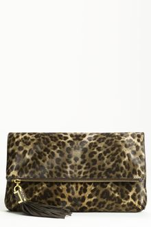 Michael Kors Tonne Large Calf Hair Clutch - Lyst