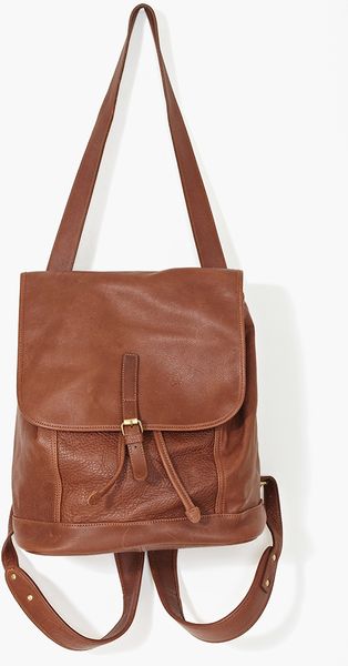 Nasty Gal Freshman Leather Backpack Brown - Lyst