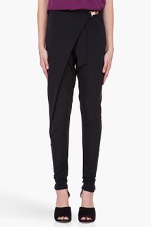 Rag & Bone Black Rani Harem Wrap Pants - Lyst