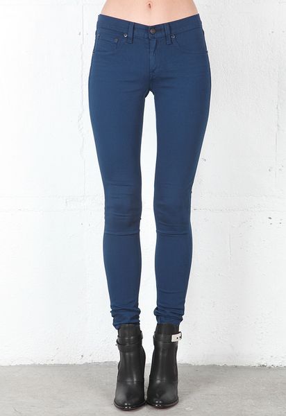 Rag & Bone Legging in Federal Blue in Blue - Lyst