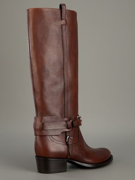 ralph lauren brown leather riding boots