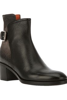 Santoni Buckled Ankle Boot - Lyst