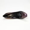 Yves Saint Laurent Mirror Heel Pump in Gray (amethyste/ black) - Lyst
