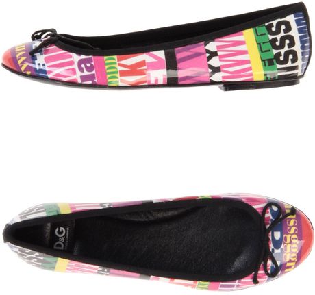 D&g Ballet Flats in Multicolor (fuchsia) - Lyst
