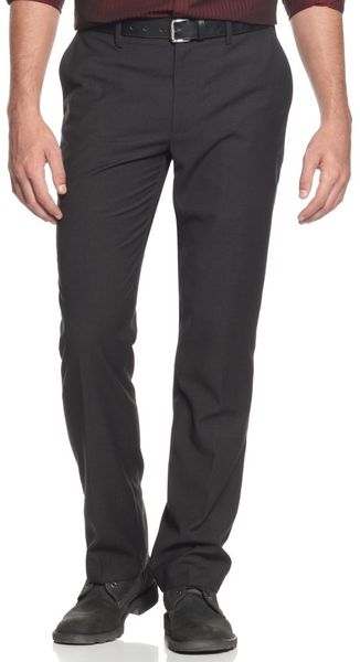 Kenneth Cole Reaction Flat Front Slant Pocket Pants - Lyst