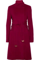Diane Von Furstenberg Sabrina Belted Wool and Cashmereblend Coat