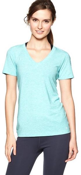 Gap  Breathe V-Neck T-Shirt - Lyst