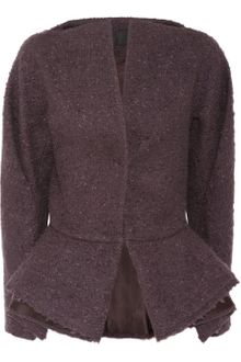 Haider Ackermann Bouclé Wool Blend Peplum Jacket - Lyst