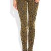 J Brand Brocade Flocked Low Rise Skinny Jeans in Khaki (blue) - Lyst