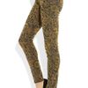 J Brand Brocade Flocked Low Rise Skinny Jeans in Khaki (blue) - Lyst