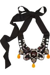 Lanvin Embellished Bib Necklace