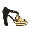 Marni Peeptoes with Scalloped Platform in Gold - Lyst