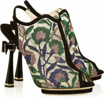 Nicholas Kirkwood Faux Leather and Wooden Mules - Lyst