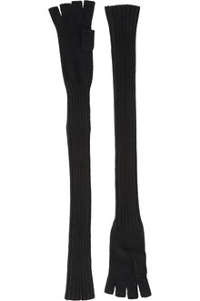 Barneys New York Extralong Fingerless Knit Gloves - Lyst