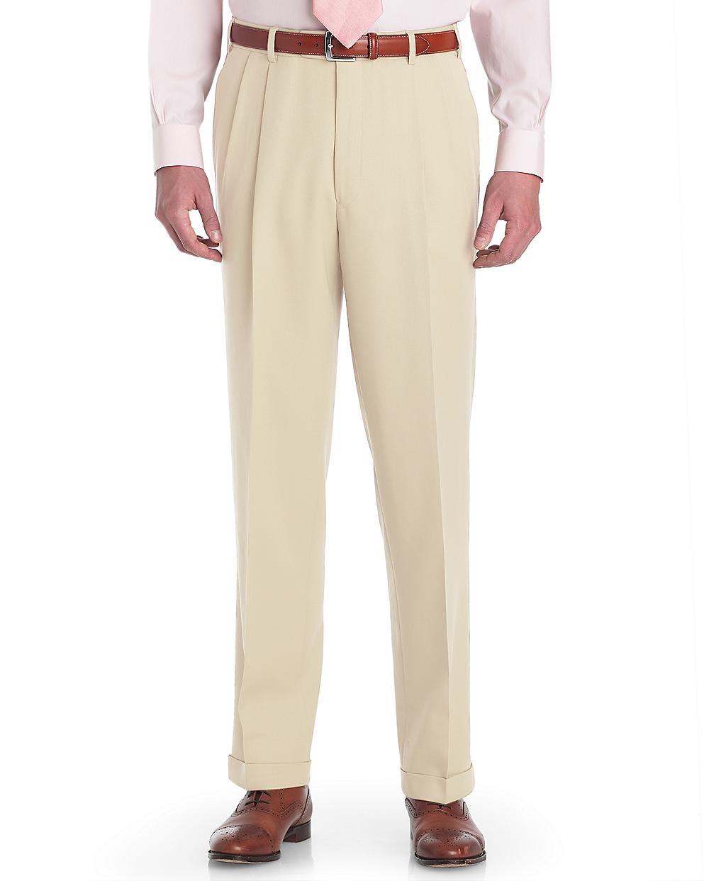 Brooks Brothers Madison Fit Pleatfront Classic Gabardine Trousers in