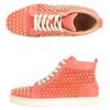 Christian Louboutin Classic Louis Spike Hightop Trainers in Pink - Lyst