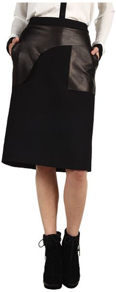 Costume National Skirt Leather - Lyst