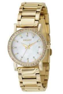 DKNY Womens Goldtone Ion Plated Stainless Steel Bracelet - Lyst