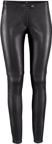 H&m Trousers in Black - Lyst