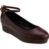 Jil Sander Ankle Strap Platform Wedge in Red (wine) - Lyst